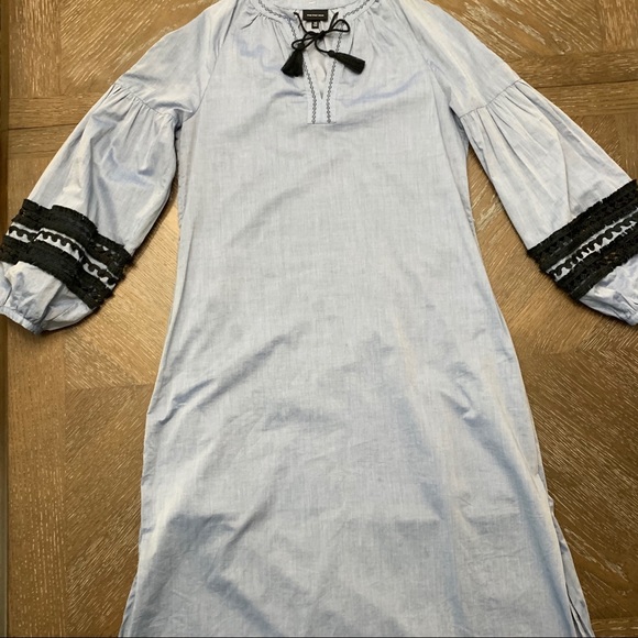 WHO WHAT WEAR chambray denim dress Size XS - Picture 6 of 10